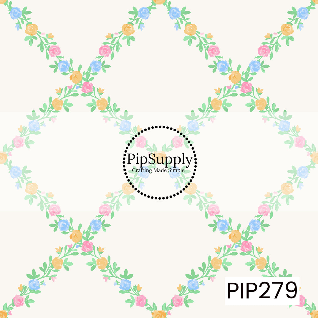 PIP279 - Rosebud Trellis Pastel