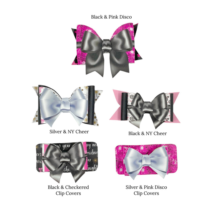 Disco Dreams Layered Faux Leather DIY Hair Bows