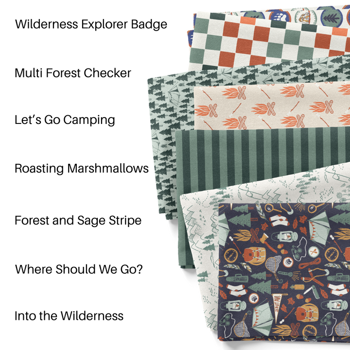 Let’s Go Camping Fabric By The Yard