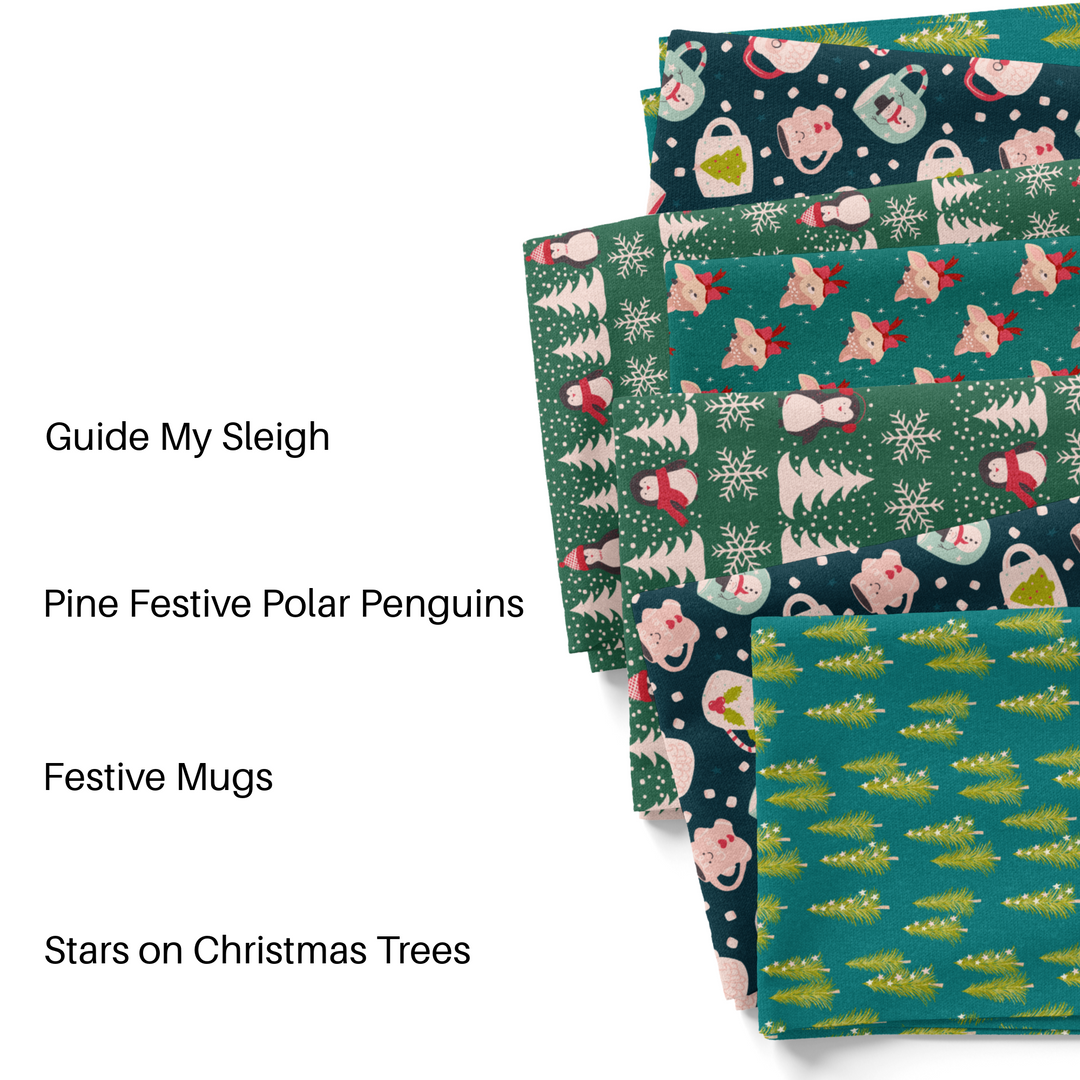 Festive Mugs Fabric By The Yard