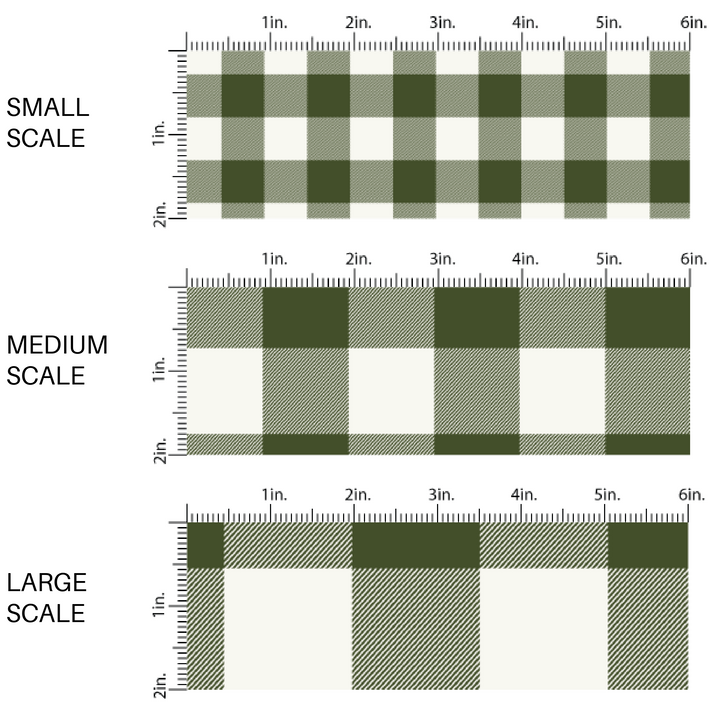 Green and white plaid fabric by the yard scaled image guide.