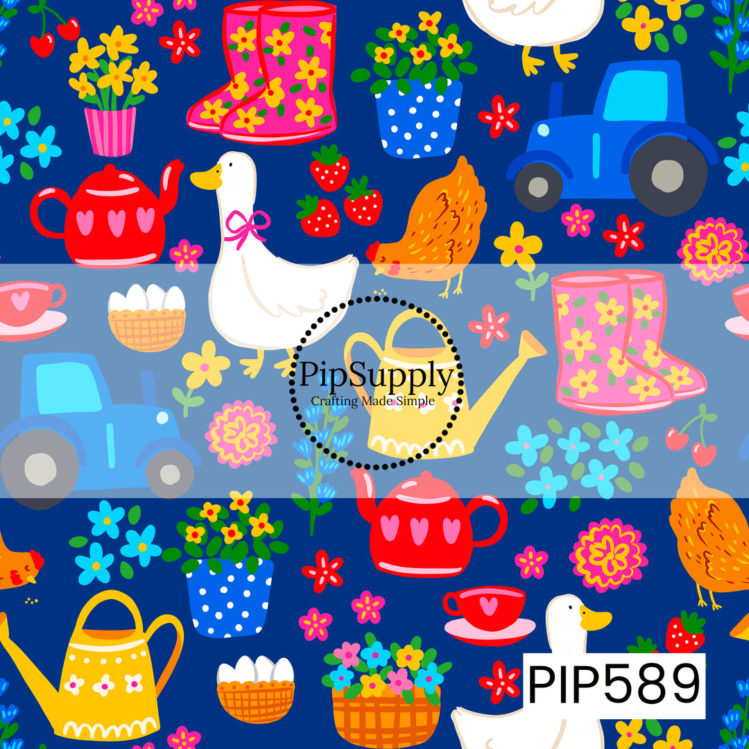 PIP589 - Busy Little Farm Blue
