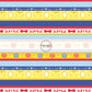 Red, blue, and yellow princess striped fabric by the yard with diamonds. mirrors, and florals.