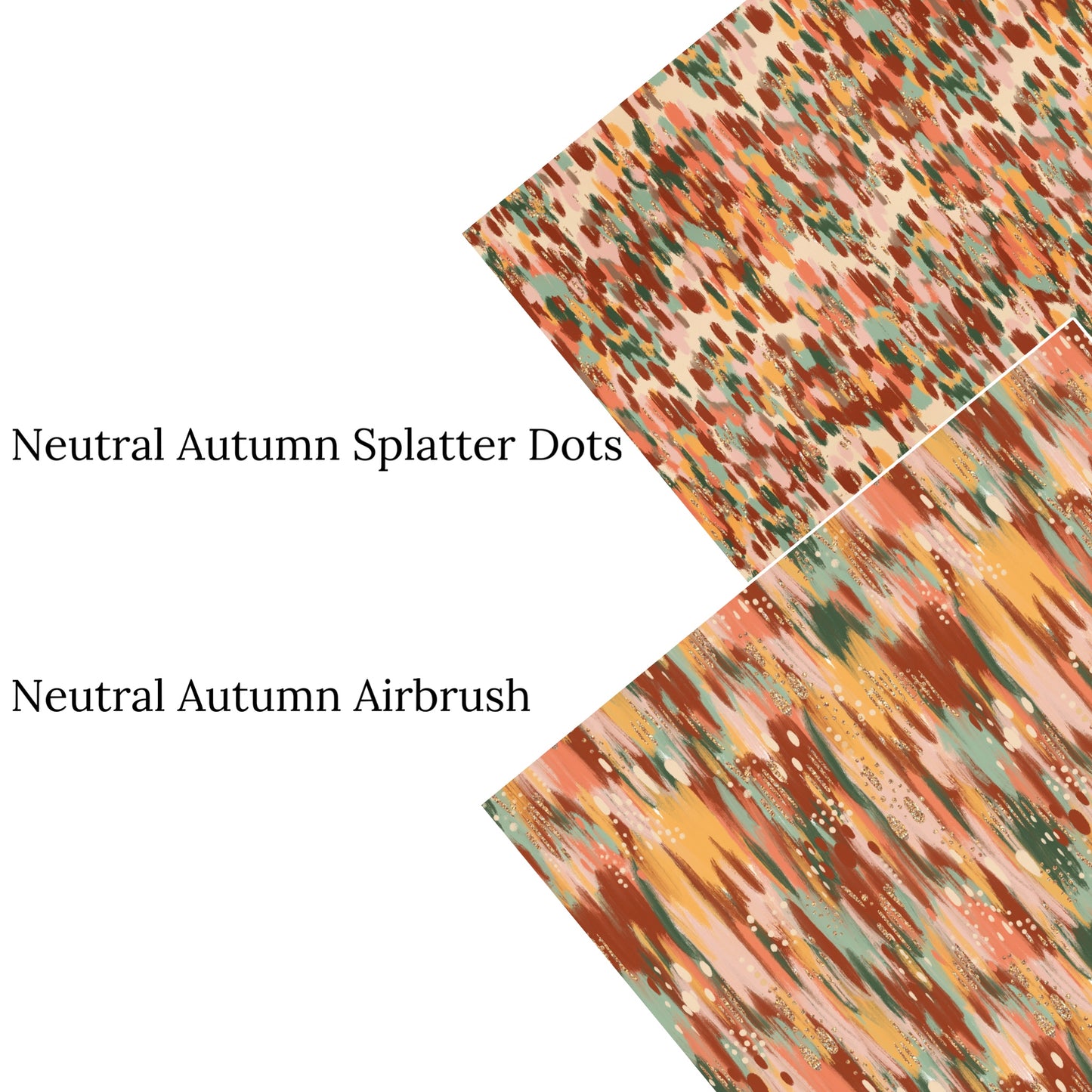 Neutral Autumn Splatter Dots Faux Leather Sheets