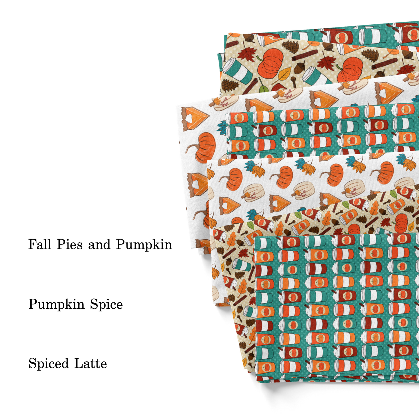 Fall Pies And Pumpkins Fabric By The Yard