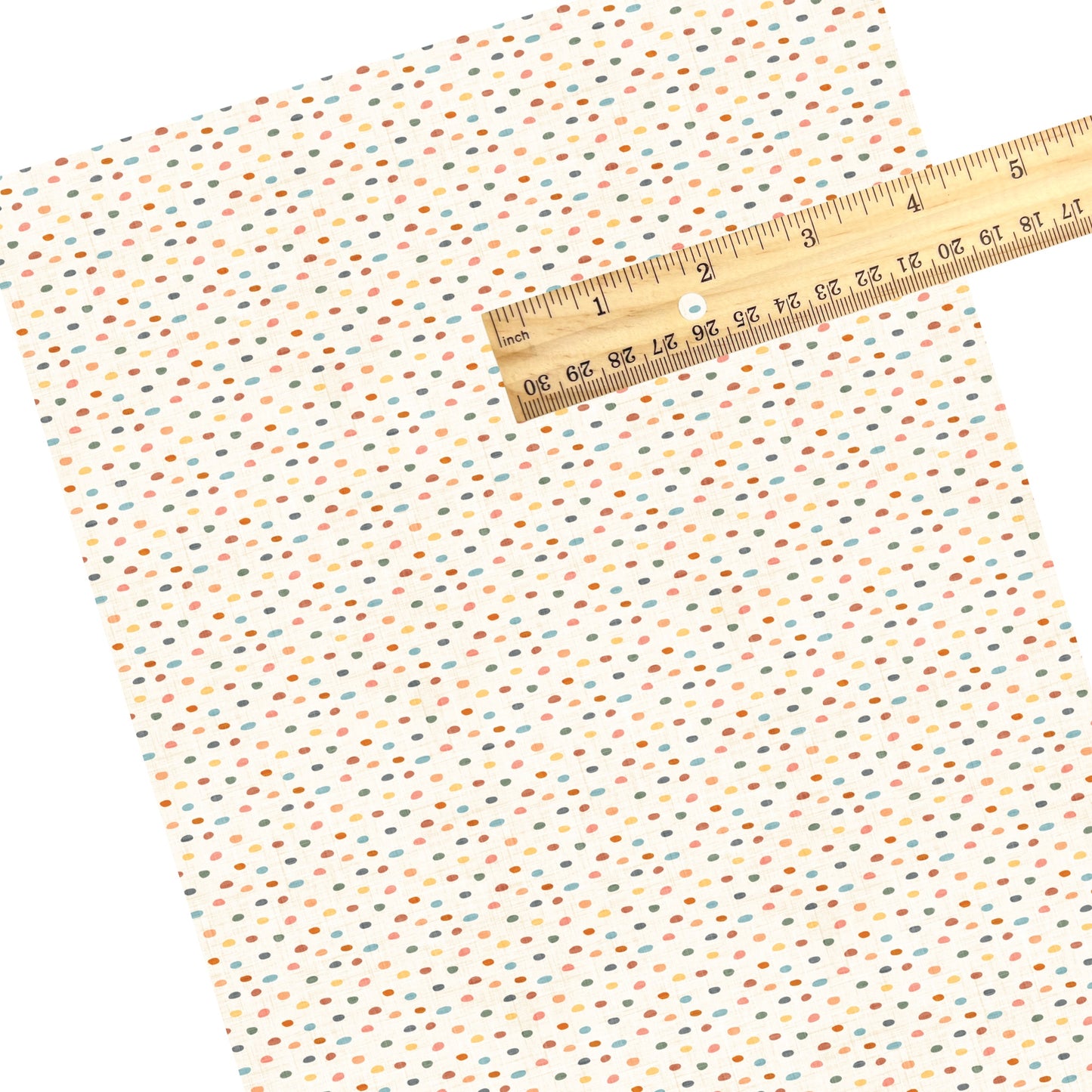 Fall Polka Dots Faux Leather Sheets