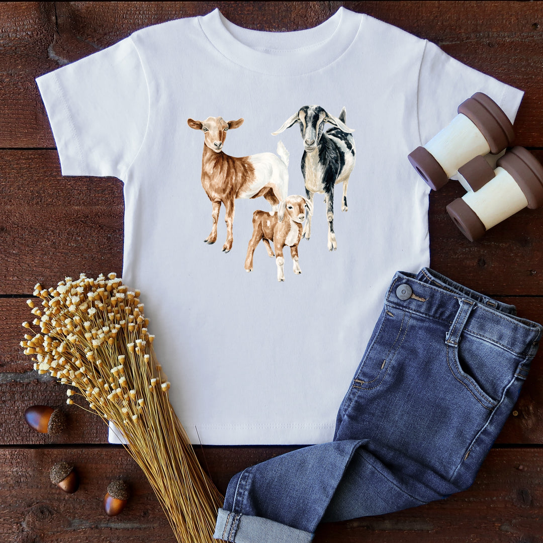 These iron on transfer goats would be a great way to add full color designs to your garments without the hassle of weeding vinyl. Add this goat family to your spring and summer creations! They are ready to press transfers and easy to use!