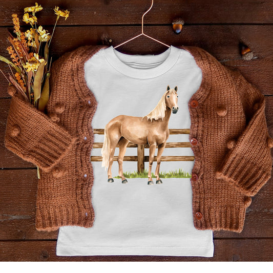 Hand Painted Horse by Cate and Rainn - DTF Sublimation Transfer