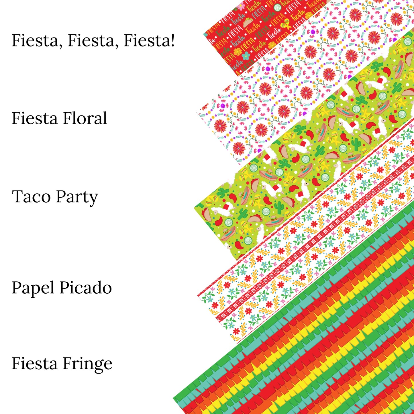 Taco Party Faux Leather Sheets