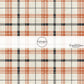 Flannel Cream Orange Charcoal Fabric By The Yard