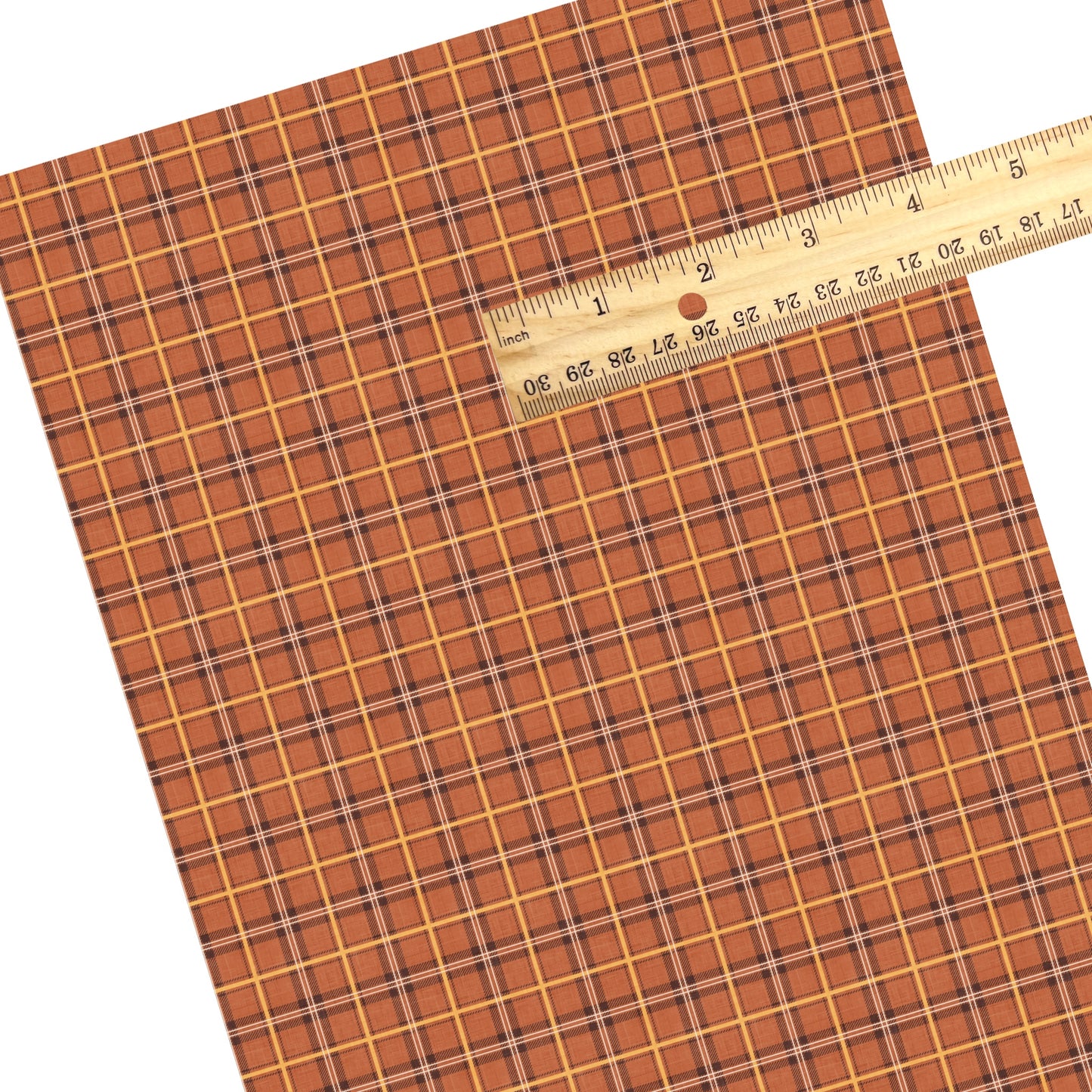 Flannel Rust Mustard Faux Leather Sheets