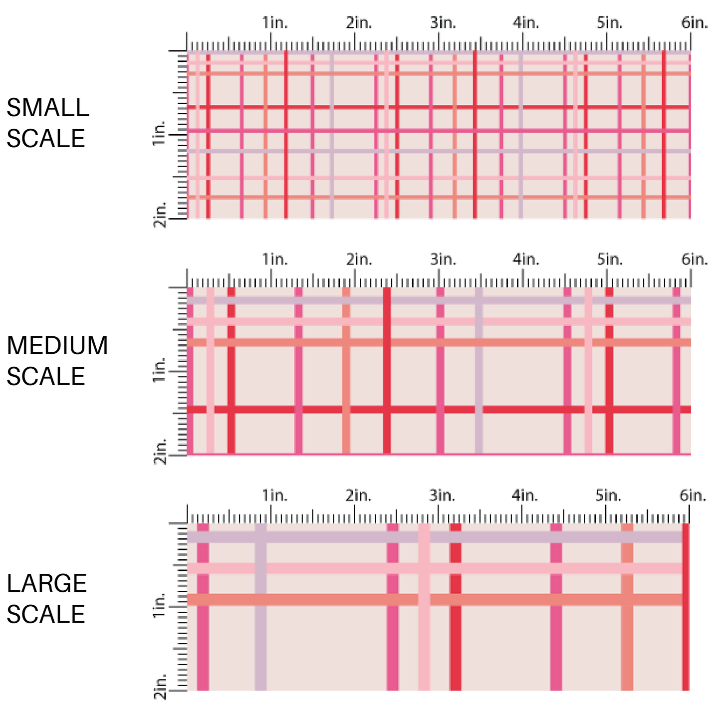 Pink and Purple Plaid on Pale Pink Fabric by the Yard scaled image guide.