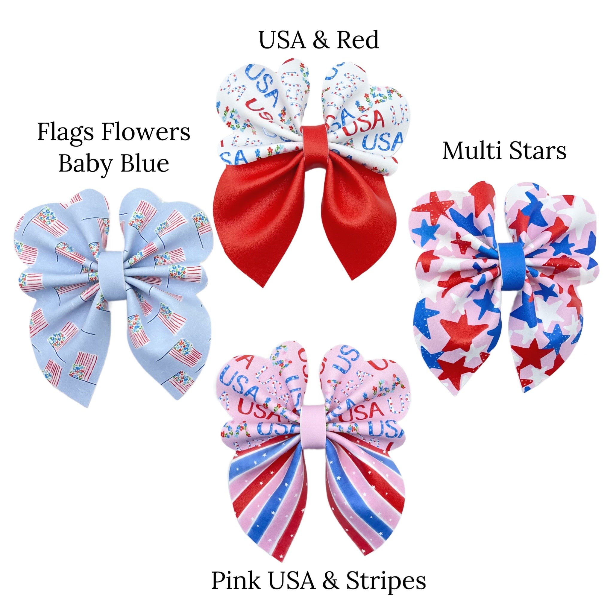 Paper Flower Sequin Stars & Bows Americana Top