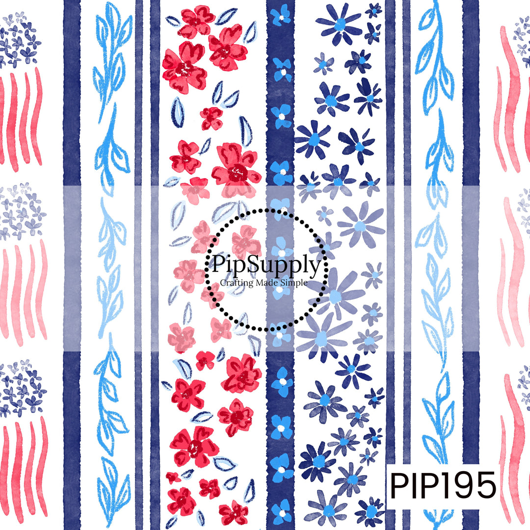 PIP195 - Liberty Garden Stripe White