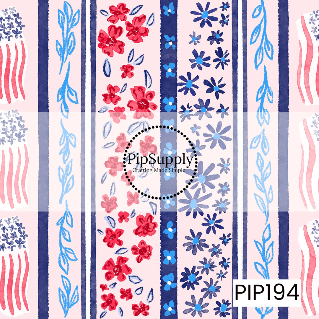 PIP194 - Liberty Garden Stripe Pink