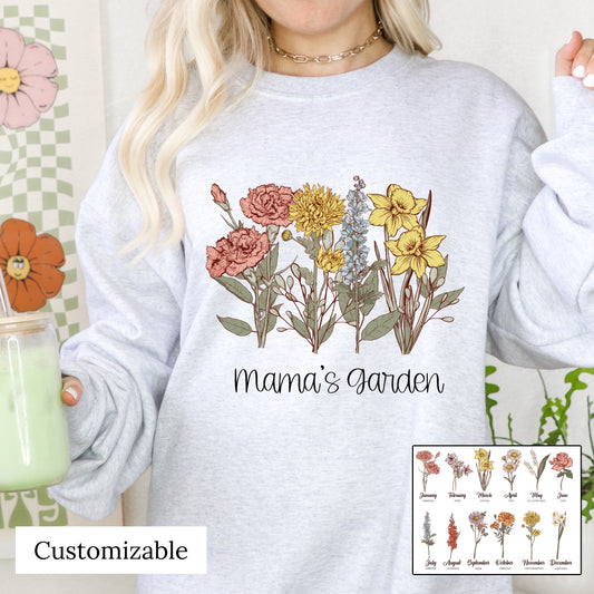 customizable birth flower dtf and sublimation transfer