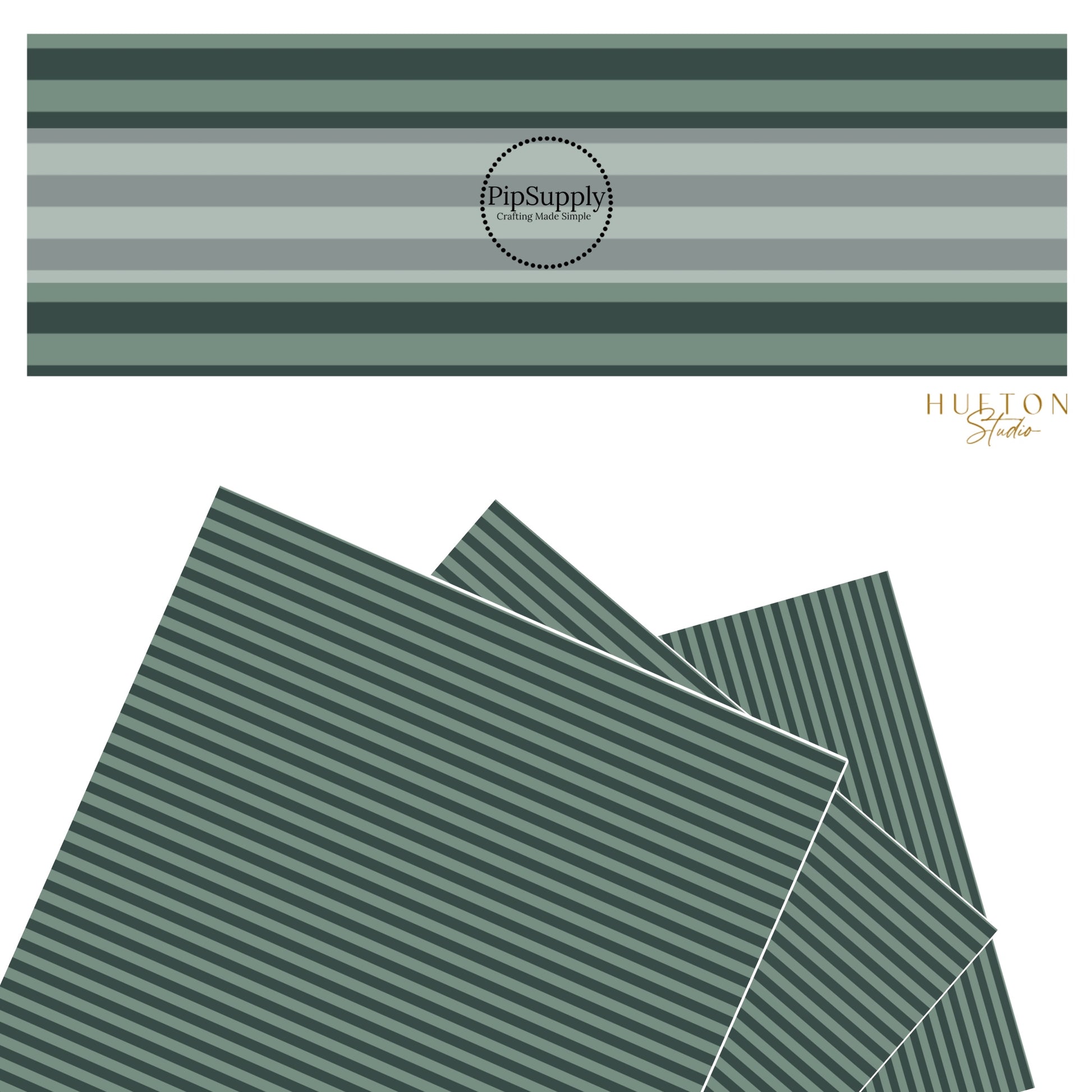 These fall themed faux leather sheets contain the following design elements: dark green and sage stripe pattern. Our CPSIA compliant faux leather sheets or rolls can be used for all types of crafting projects.