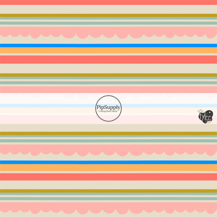 Forest and Berry Stripes Fabric By The Yard