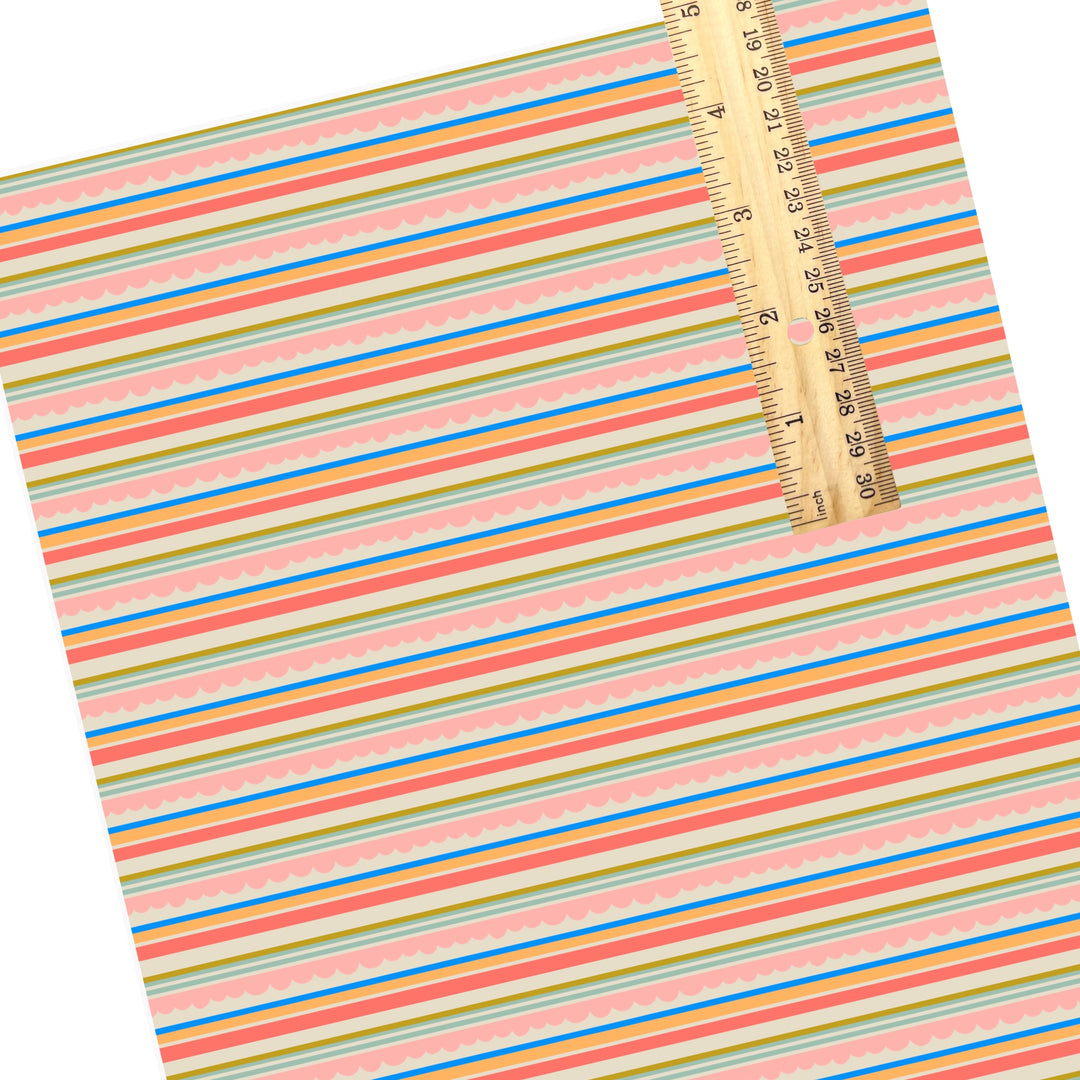 Forest and Berry Stripes Faux Leather Sheets