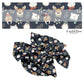 These holiday pattern themed no sew bow strips can be easily tied and attached to a clip for a finished hair bow. These Christmas bow strips are great for personal use or to sell. The bow strips features woodland animals with scarves and hats on dark blue. 