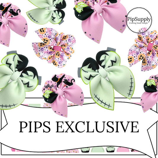 Friends and Frights Bubble Neoprene DIY Hair Bows - Choose Size - PIPS EXCLUSIVE