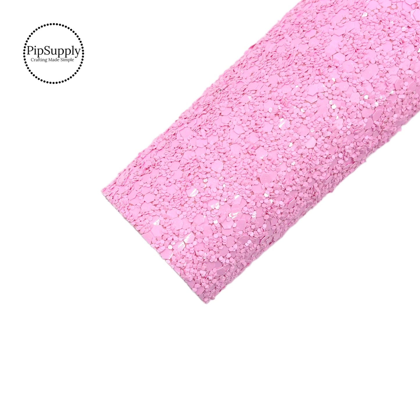 These frosted pink glitter sheets have extra glitter to give full coverage without cracking or flaking. Glitter sheets have a soft backing for easy cutting and assembly of your next craft project.
