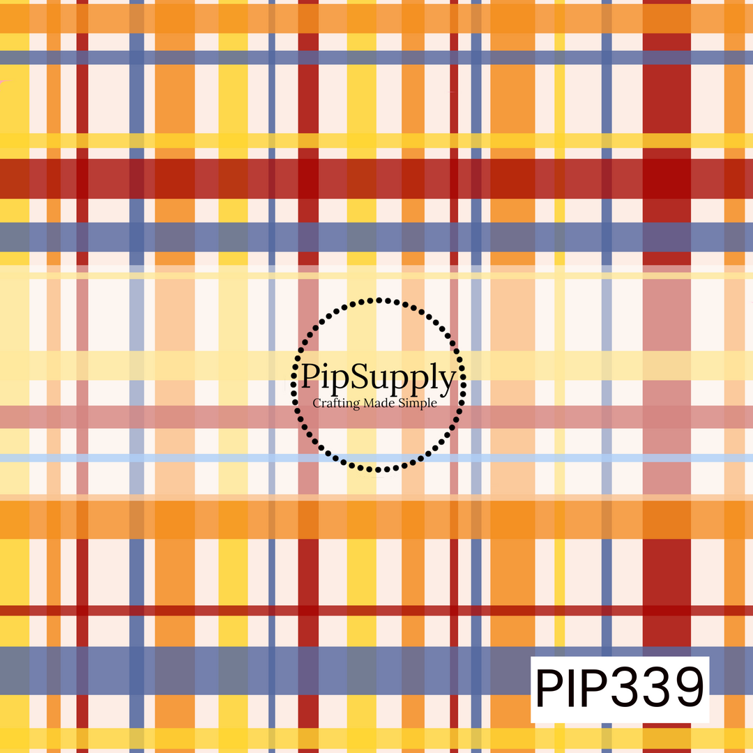PIP339 - Mixed Fruit Bright Plaid