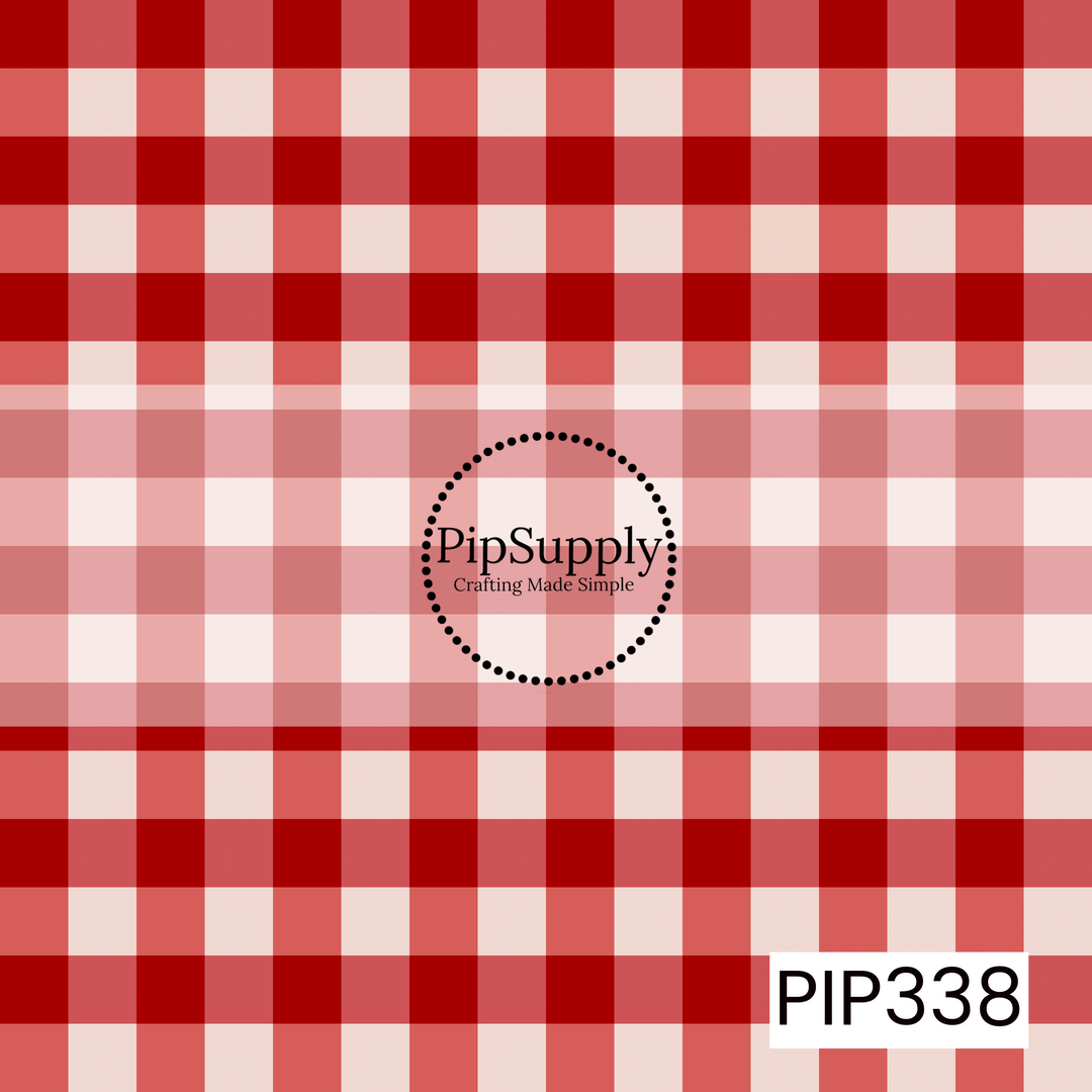 PIP338 - Mixed Fruit Red Gingham
