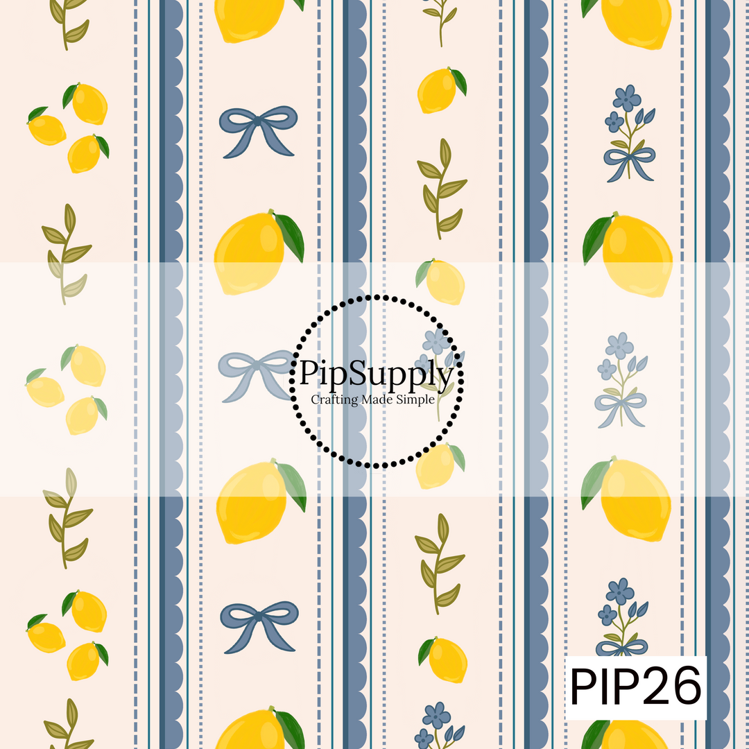 PIP26 - Sweet Pickings Lemon Ribbon Stripe