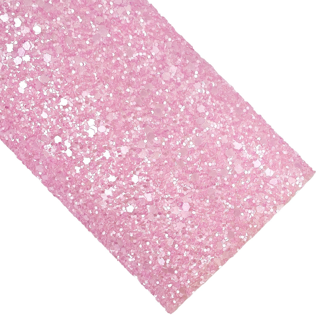 Rose Luster Glitter Faux Leather Sheets