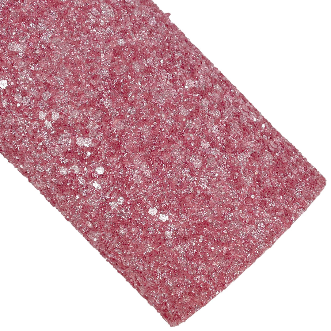 Rose Rush Glittered Glitter Faux Leather Sheets