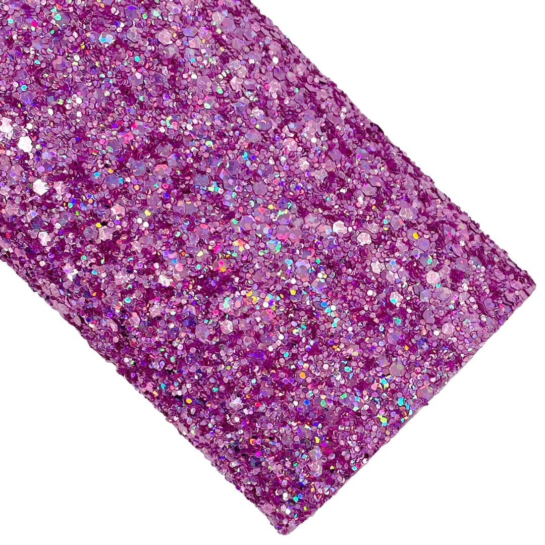 Wisteria Holo Glitter Faux Leather Sheets