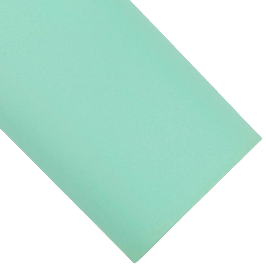 Neon Mint Smooth Vegan Leather Faux Leather Sheets