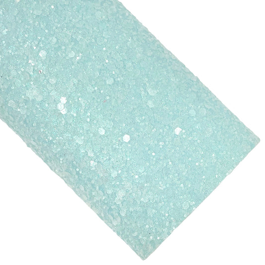 Blue Pixie Dust Glitter Faux Leather Sheets