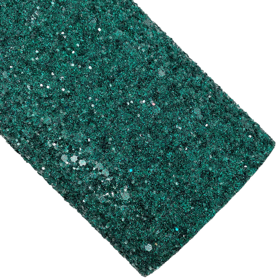 Jade Rush Glittered Glitter Faux Leather Sheets