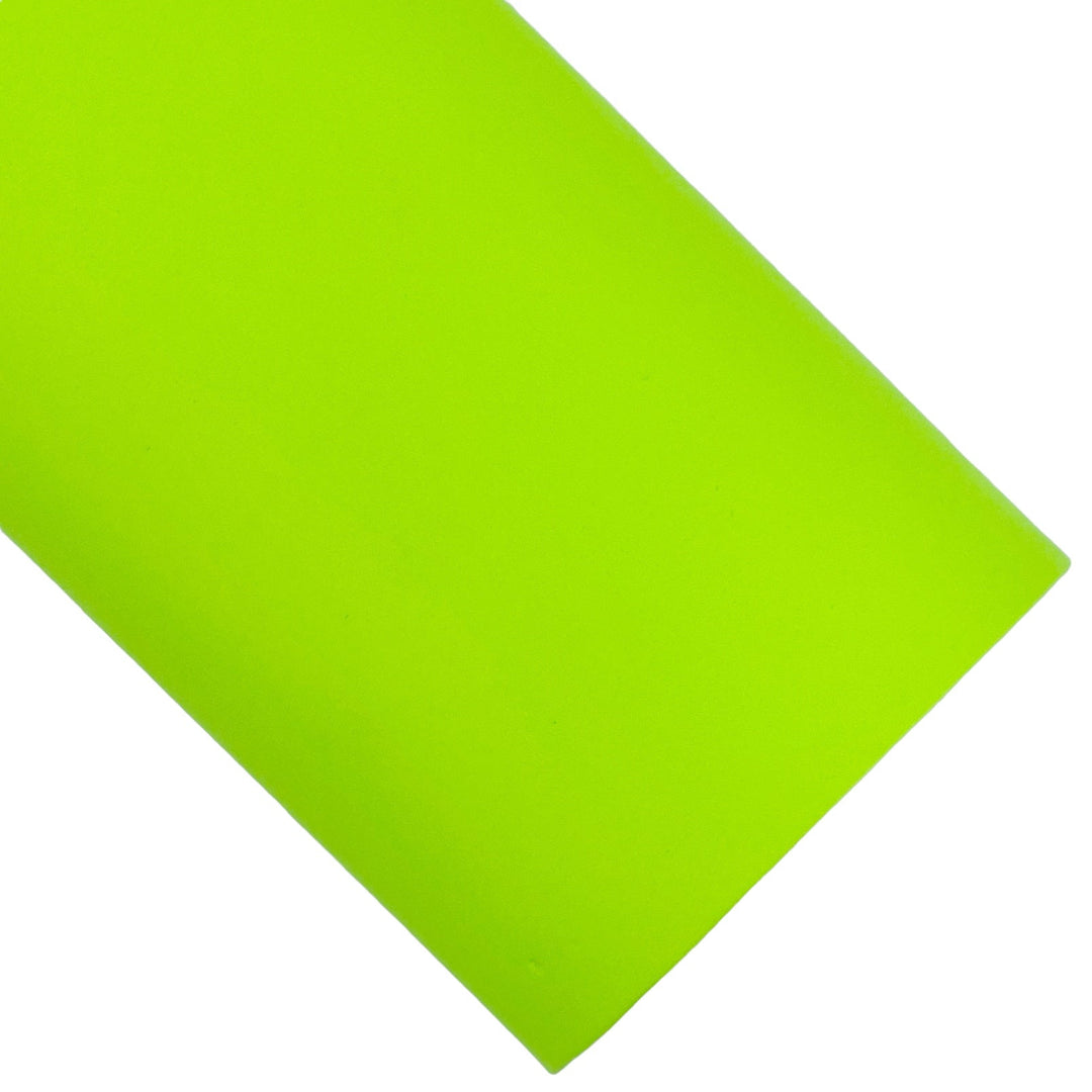 Neon Green Smooth Vegan Leather Sheets