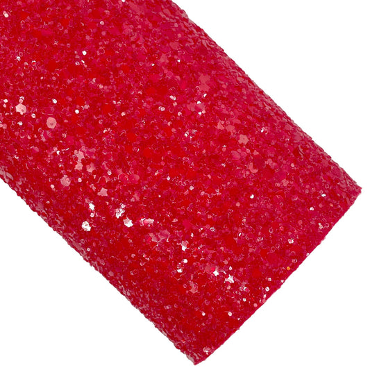 Candy Apple Jewel Glitter Faux Leather Sheets