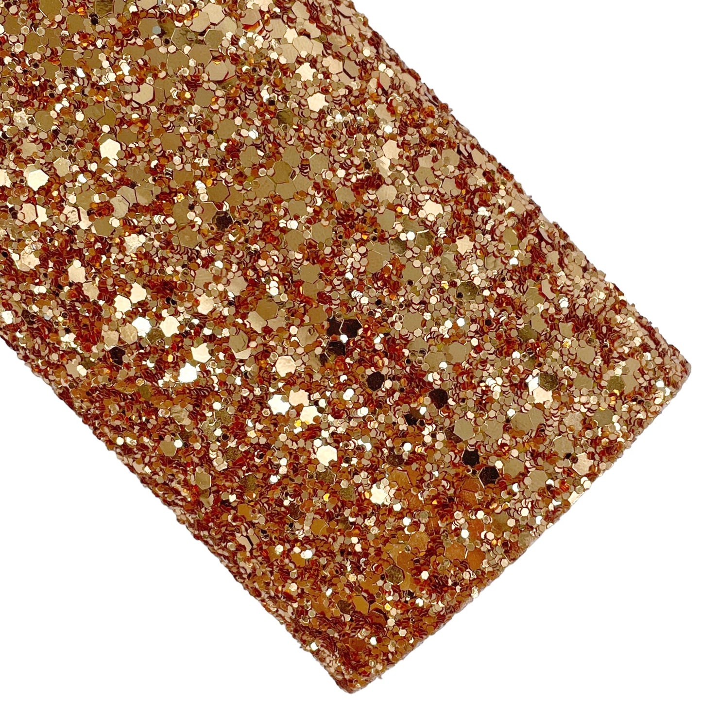 Brass Metallic Glitter Faux Leather Sheets