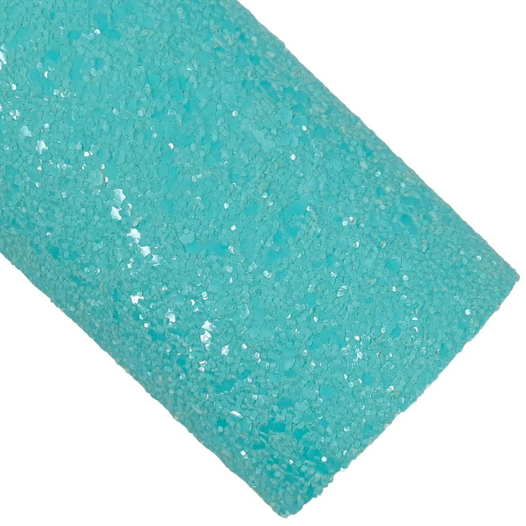 Oceanside Chunky Glitter Faux Leather Sheets