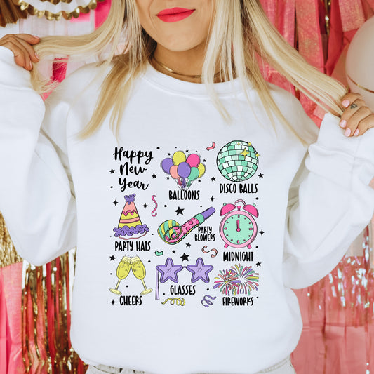 Funky New Year Things, Designs, and Sayings Iron On Heat Transfer