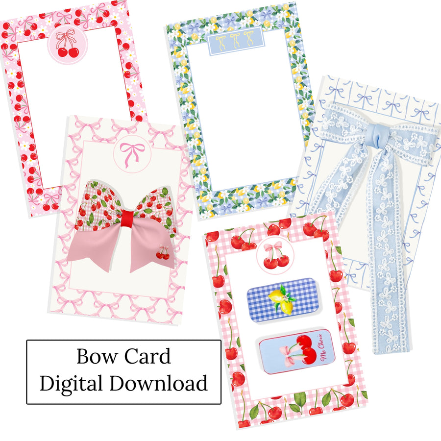 Bow Card Display Card 