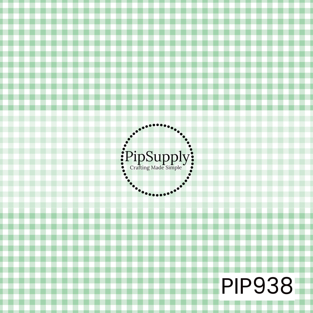 PIP938 - Gingham Mint Green
