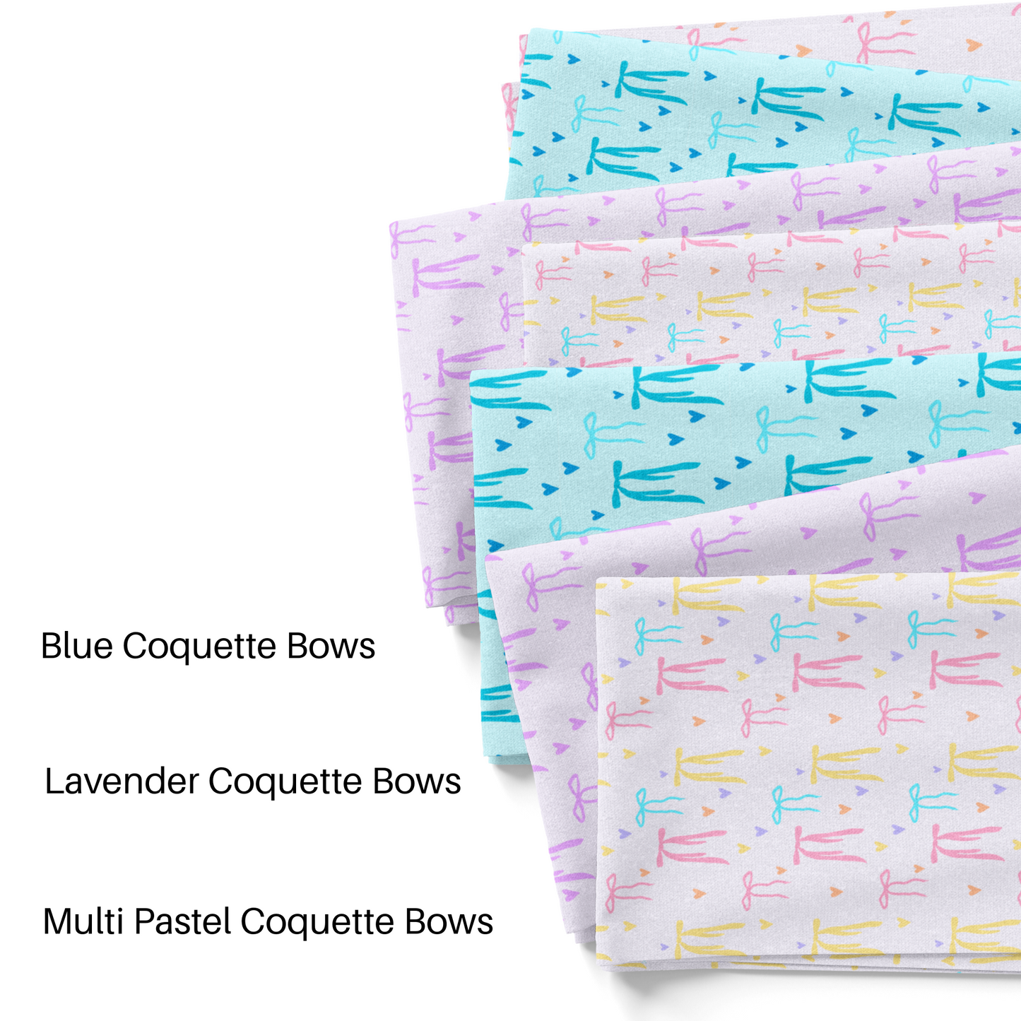 Lavender Coquette Bows Fabric By The Yard