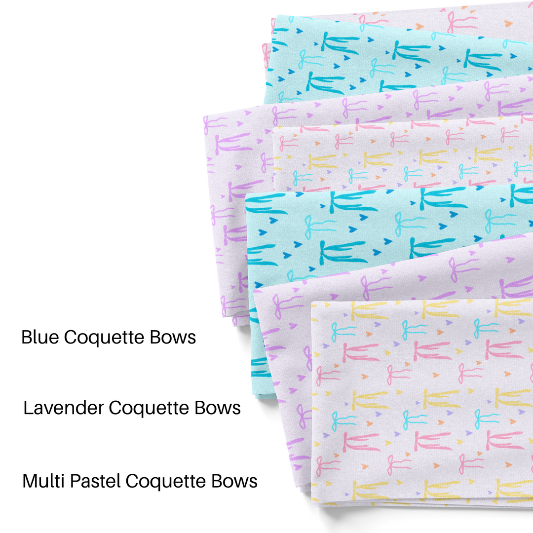 Lavender Coquette Bows Fabric By The Yard