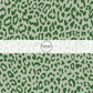 This classic leopard pattern themed fabric by the yard features green colored leopard print. This fun Valentine's Day themed fabric can be used for all your sewing and crafting needs! 