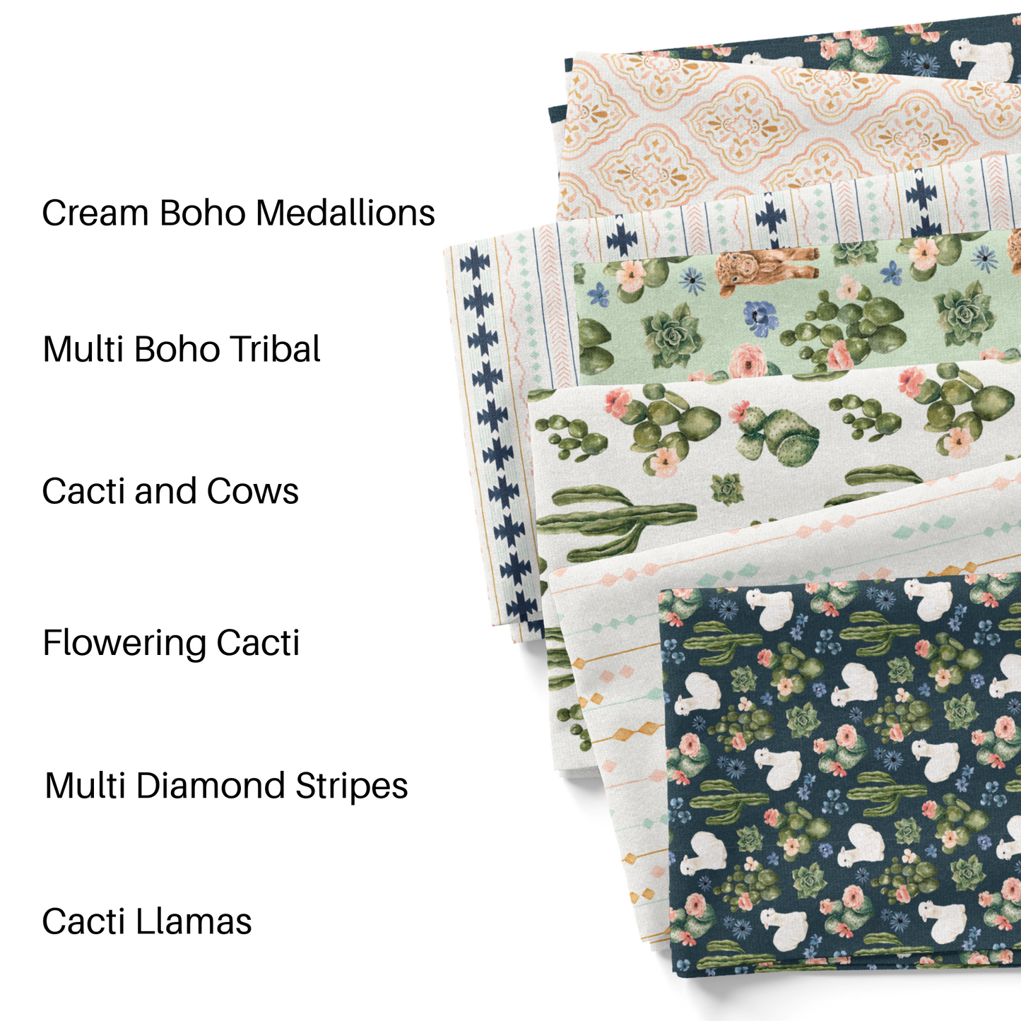 Cream Boho Medallions Fabric By The Yard