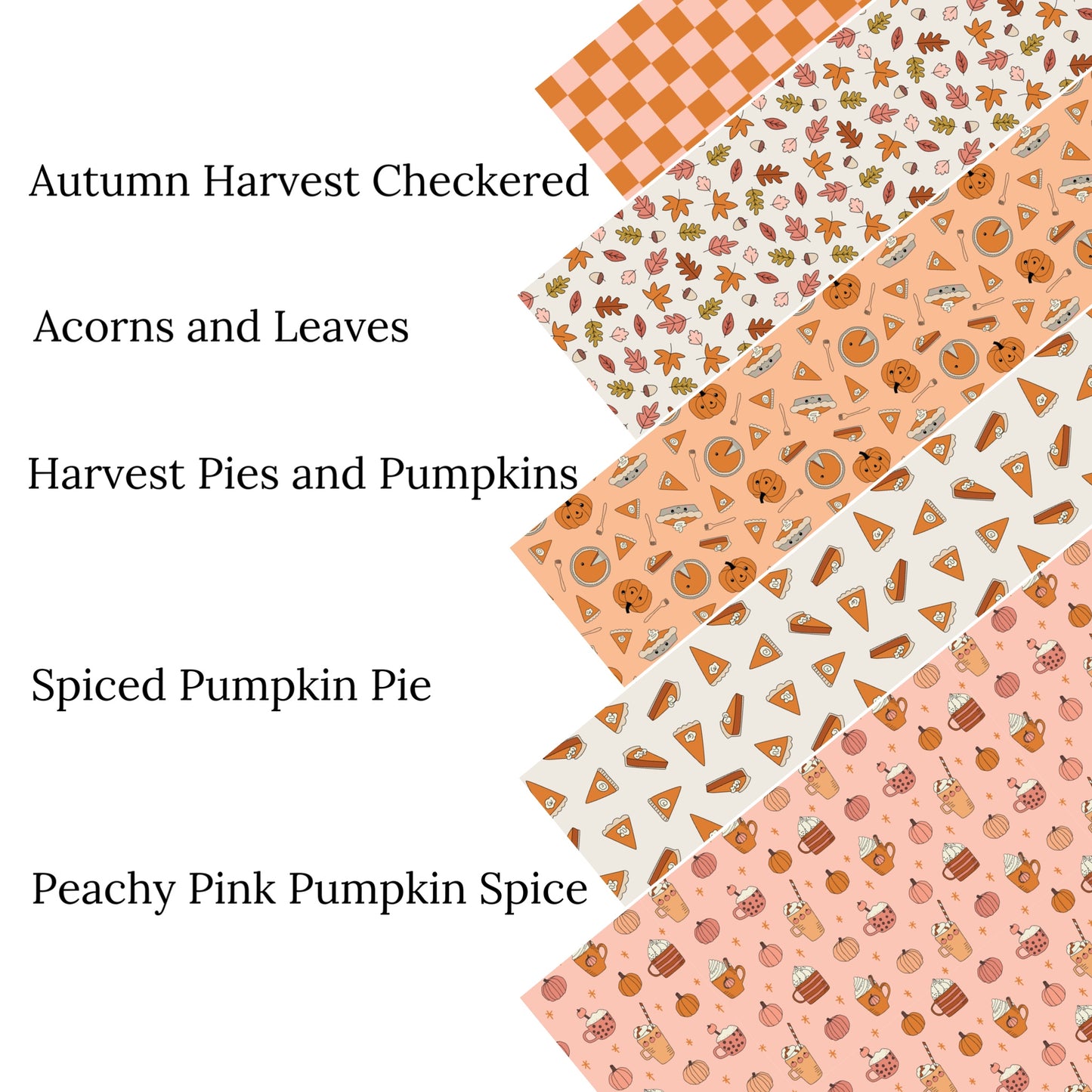 Spiced Pumpkin Pie Faux Leather Sheets