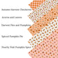 Harvest Pies and Pumpkins Faux Leather Sheets