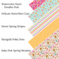 Baby Pink Spring Meadow Faux Leather Sheets