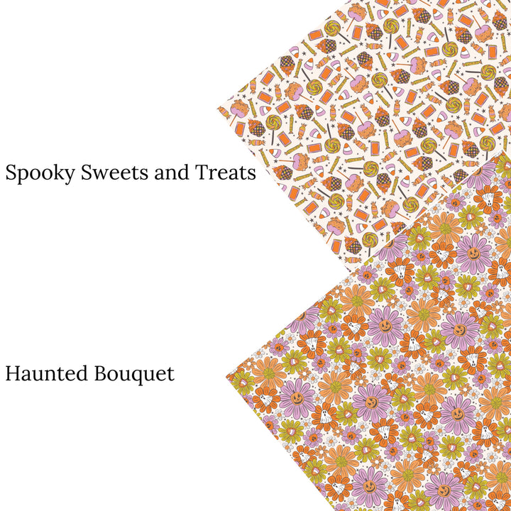 Haunted Bouquet Faux Leather Sheets